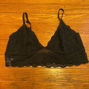 Express Black Lace Bralette size L